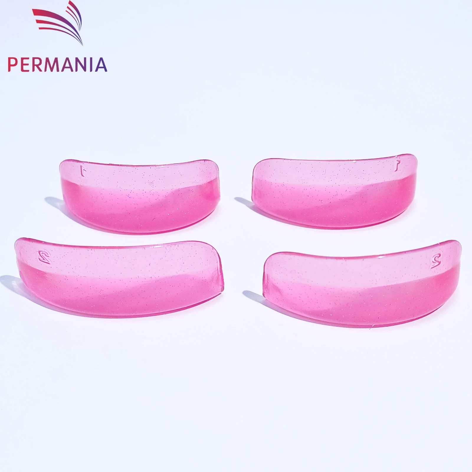 PERMANIA 4 Uds almohadilla de laminación permanente de pestañas de silicona Kit de varillas de elevación de pestañas reutilizables herramienta aplicadora de rizador de extensión de pestañas 3D