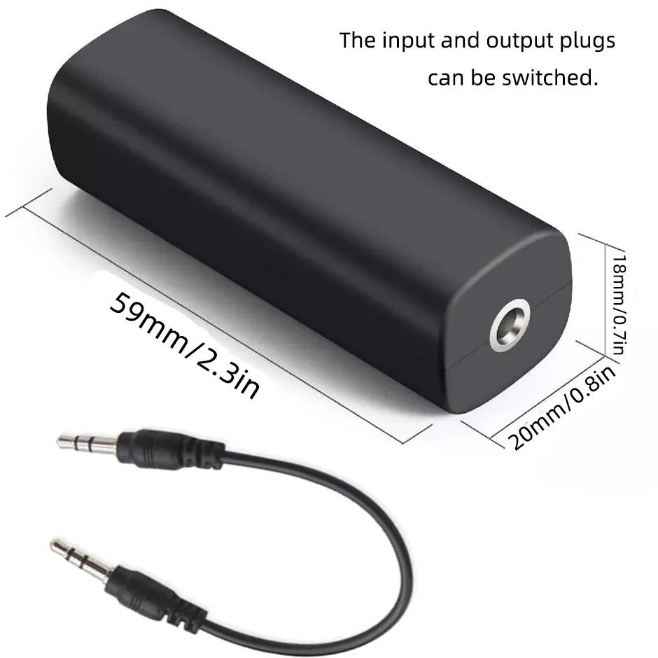 Speaker Line 3.5mm Aux Audio Noise Filter Ground Loop Noise Isolator Eliminate for Car Stereo Audio System Home Stereo