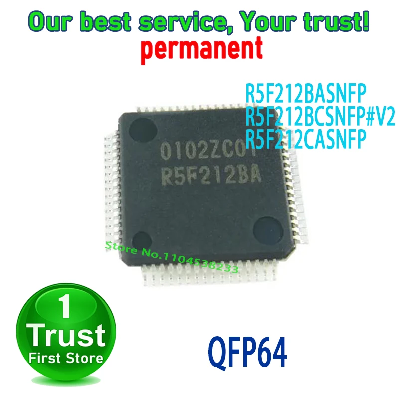 5PCS/LOT R5F212BASNFP R5F212BCSNFP#V2 R5F212CASNFP QFP64 new original