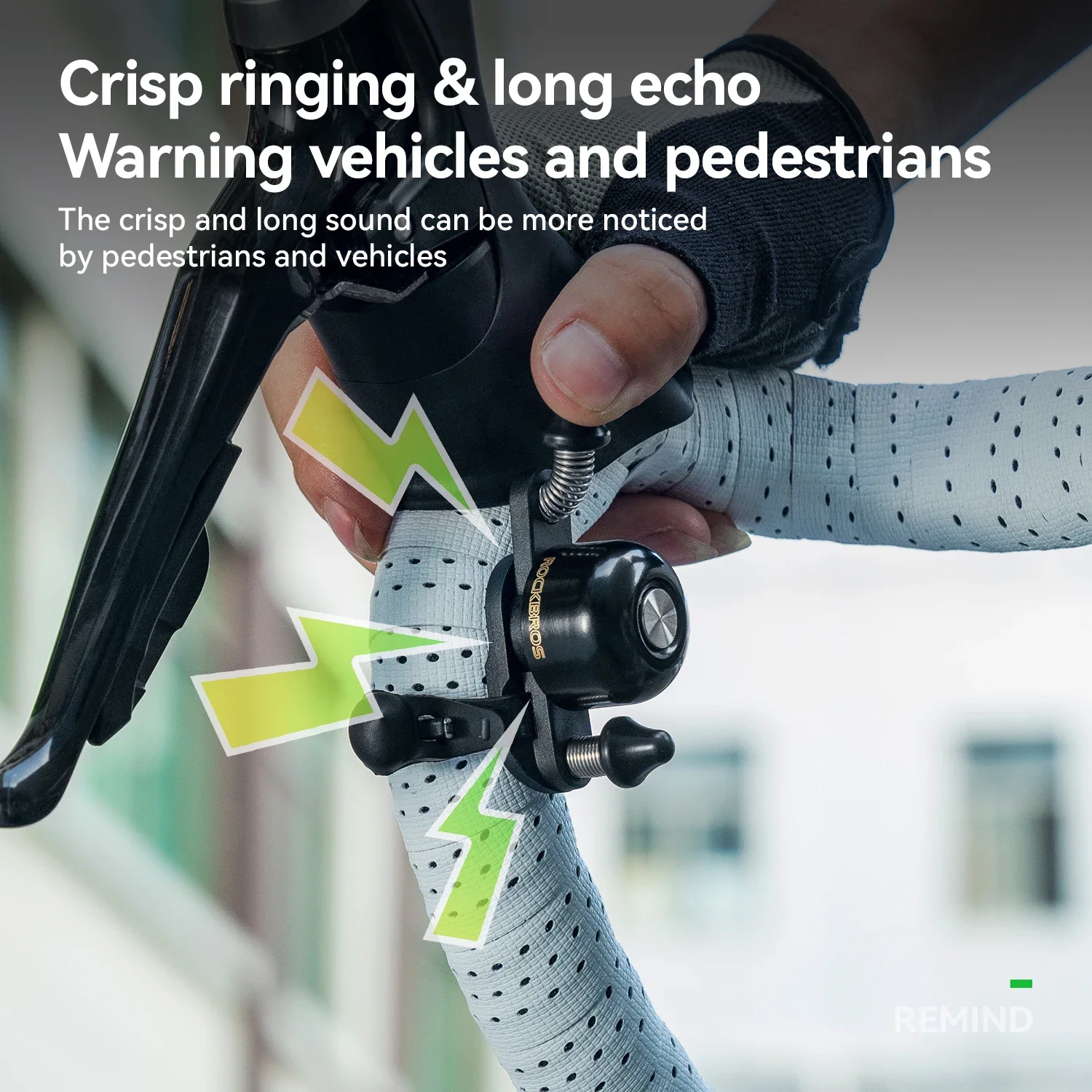 

ROCKBROS велосипедный звонок дорожный медный звонок MTB велосипед двойной звонок противоугонный водонепроницаемый регулируемый обновленный медный предупреждающий зажим