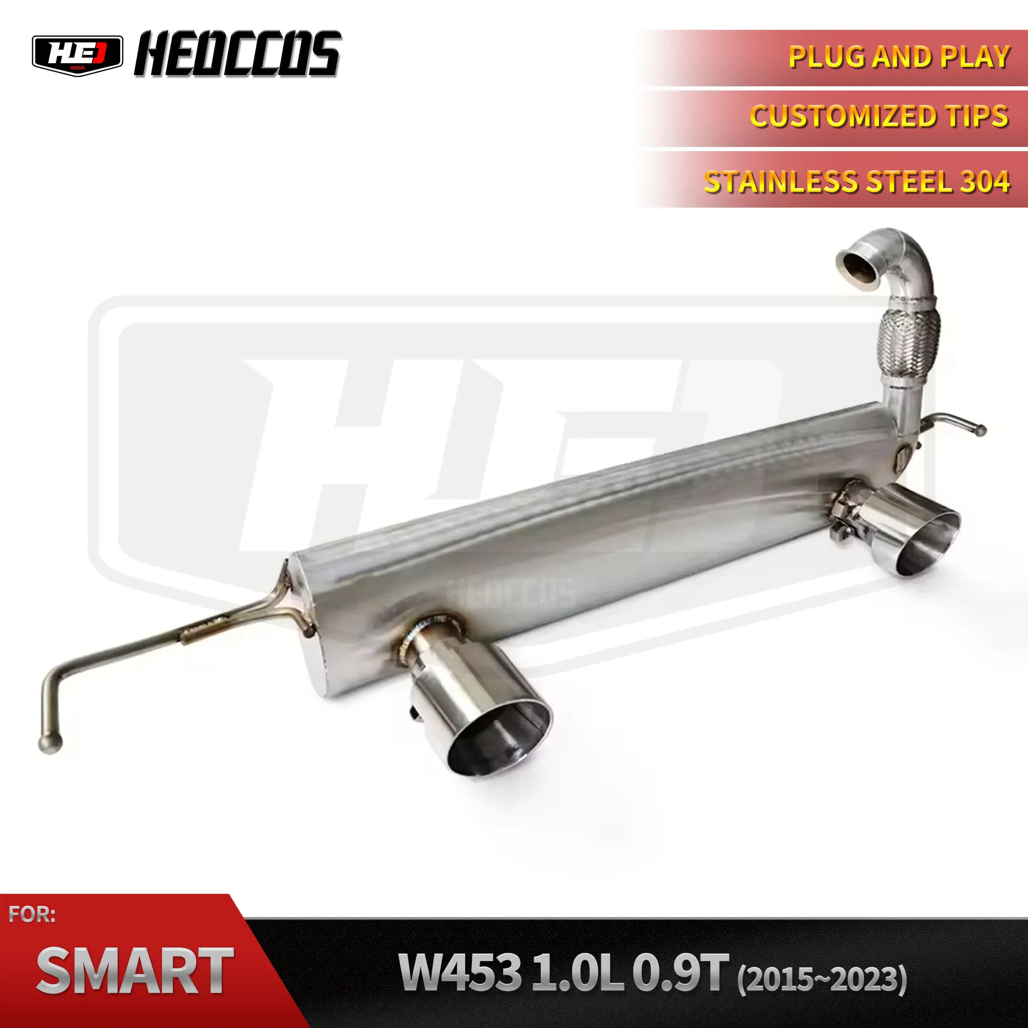 

HEO Performance Exhaust System Exhaust Valvetronic Catback for Mercedes-benz Smart W453 1.0 0.9T 2015~2023 Exhaust