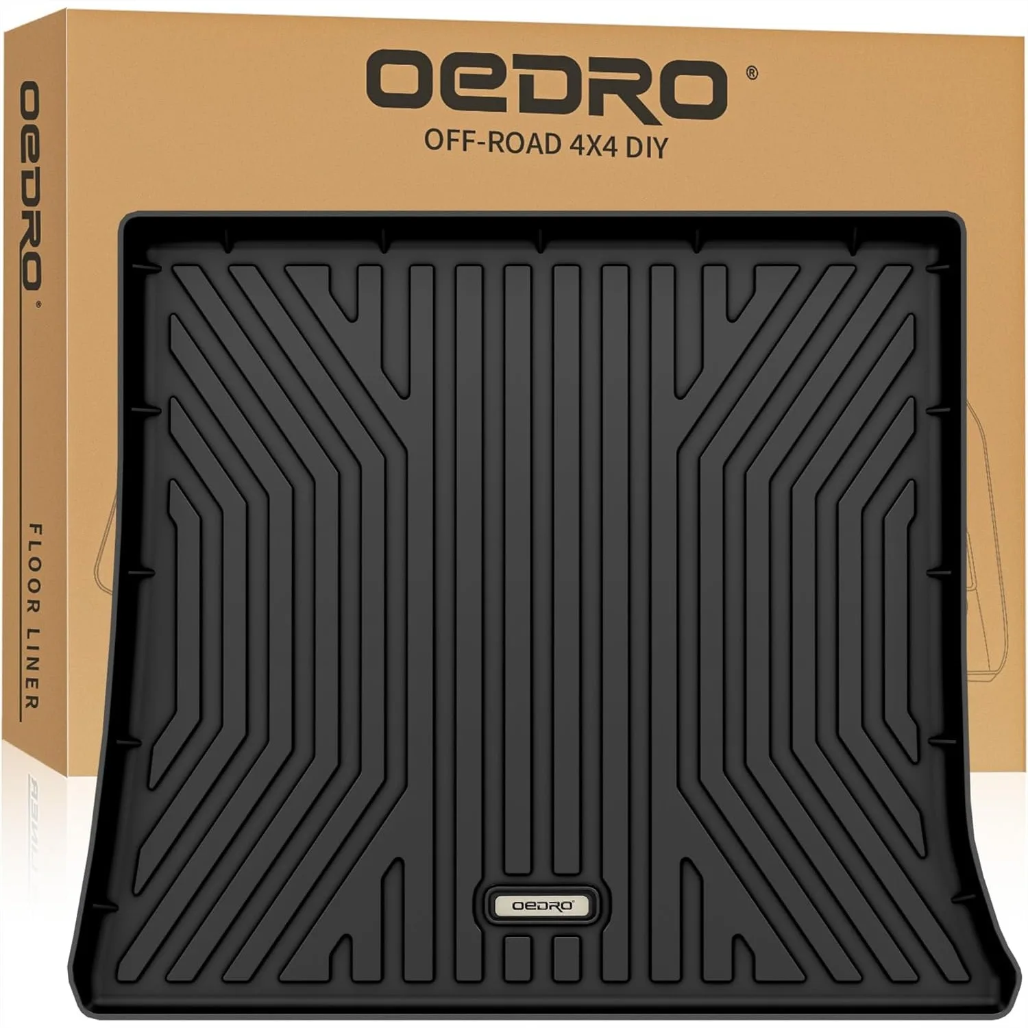 

Cargo Trunk Liner for 2010-2017 Chevrolet Equinox & GMC Terrain, All Weather Custom Fit Anti-Slip Cargo Mat, Black