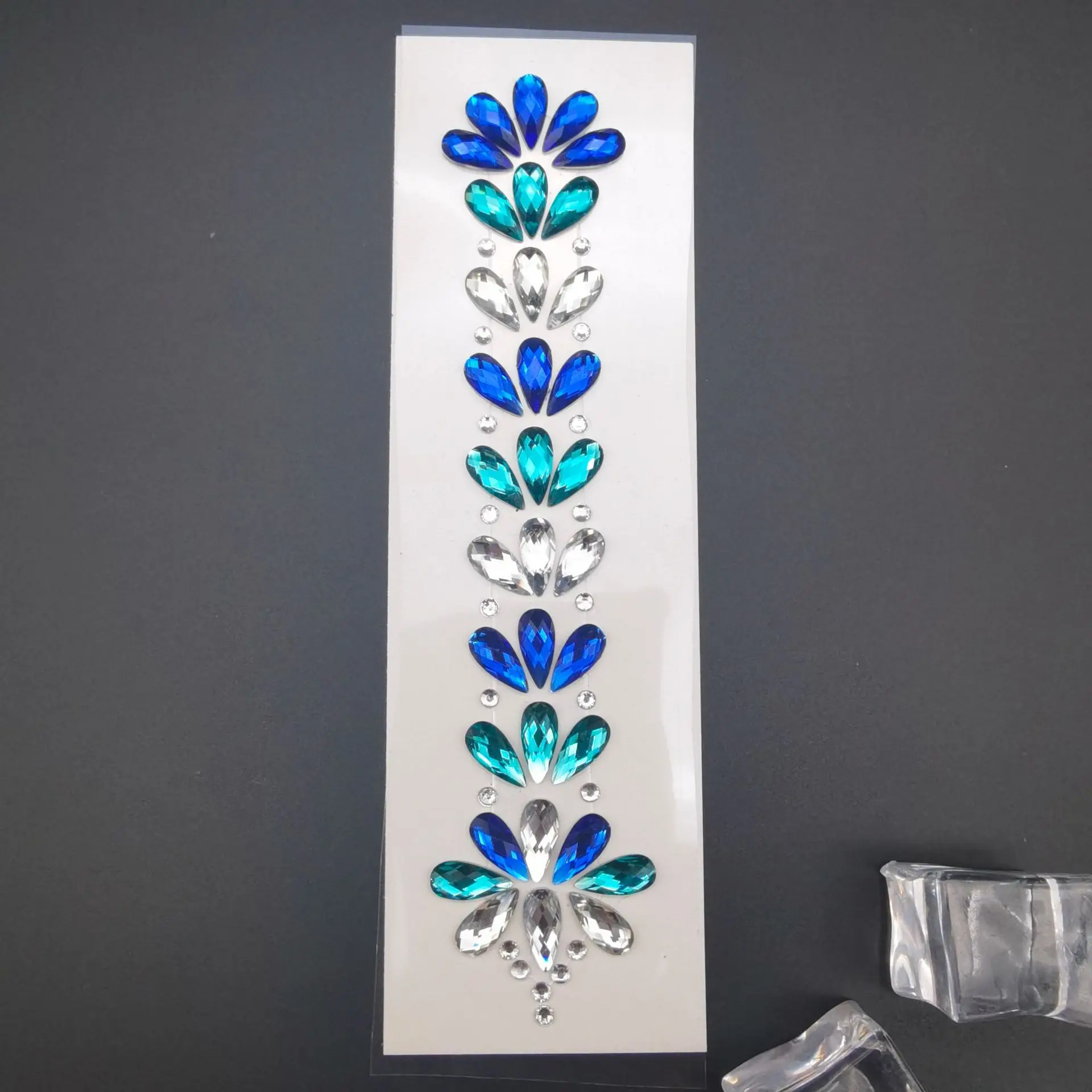 라인석 이마 문신 얼굴 스티커, 무대 공연 음악 축제 헤어 장식, 다이아몬드 패치, 나이트클럽 번디 쥬얼리