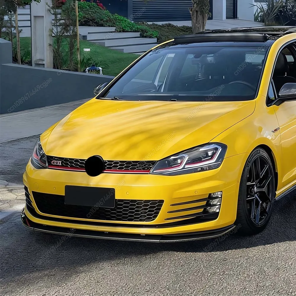 

Для VW Golf 7 GTI GTD R Rline 2013-2016: Черный тюнинговый сплиттер-диффузор из ABS-пластика для переднего бампера, защитная накладка, комплект обвеса
