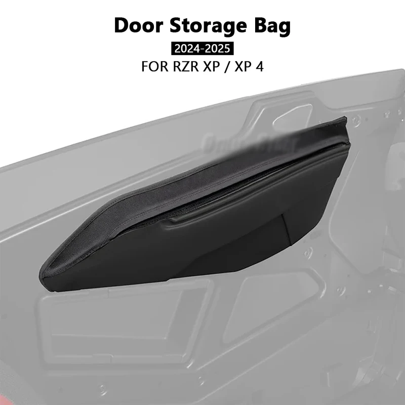 UTV Accessories One Pair Front Door Storage Bags Waterproof Black For Polaris RZR XP 1000 XP 4 1000 2024 2025