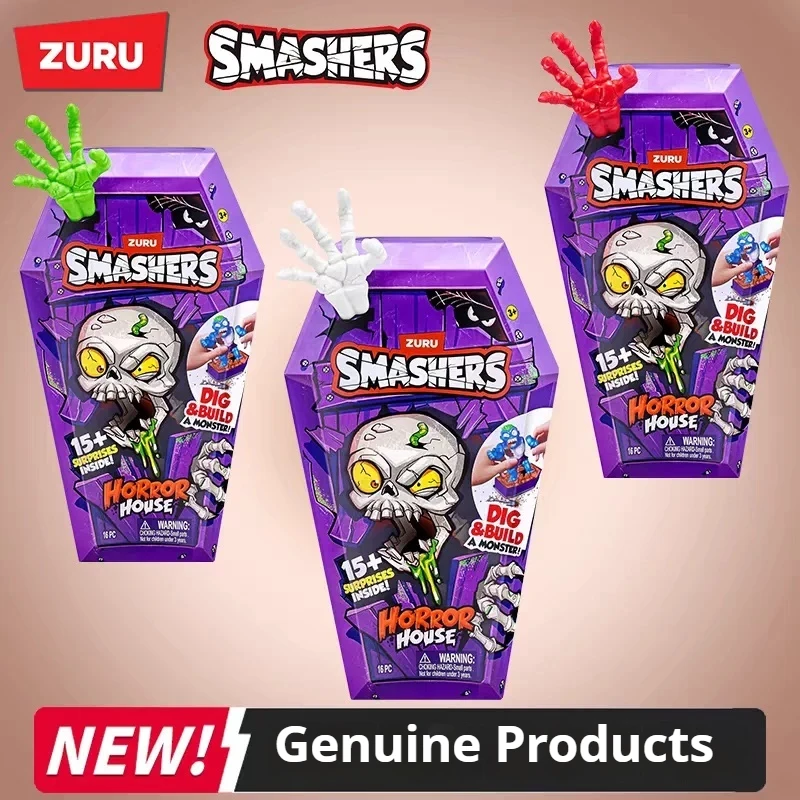 zuru-smashers-giocattolo-da-collezione-per-caccia-al-tesoro-figurina-spaventosa-megalodonte-tirannosauro-scheletro-mostri-collezioni-regalo