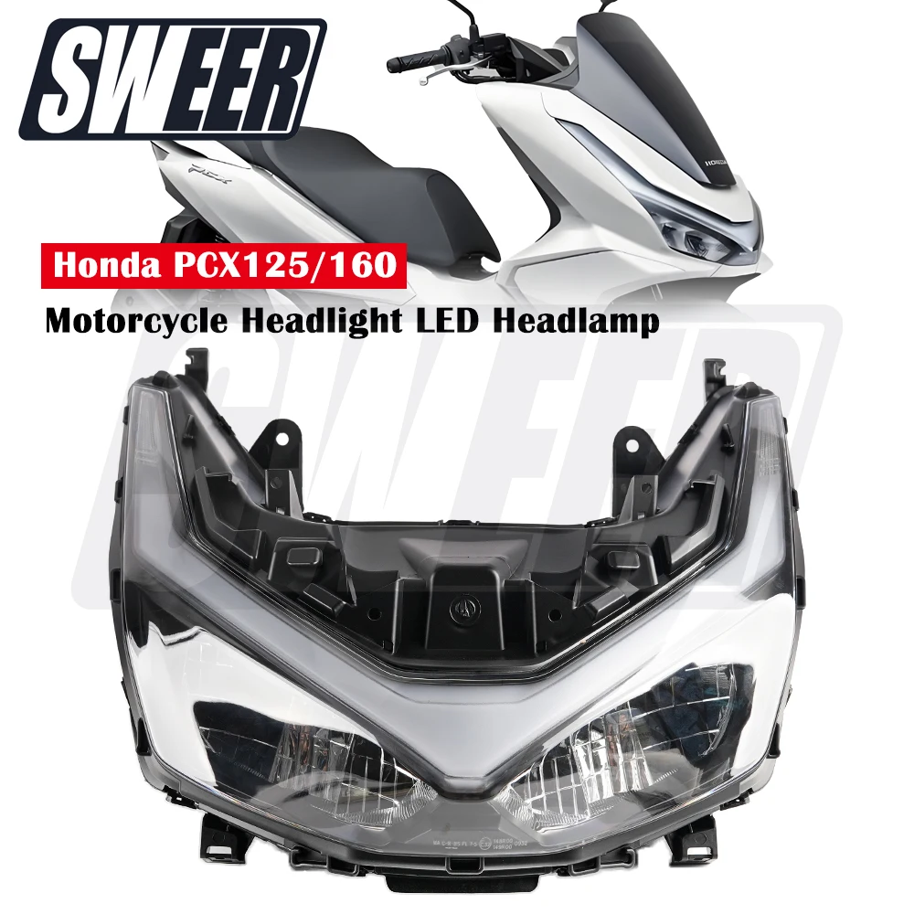 

Motorcycle Headlight LED Fit For Honda PCX125 PCX160 2025 Motorcycle Headlamp Assembly Front Headlight Modified Accessories