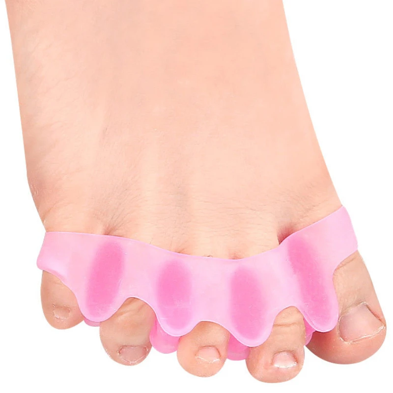 

1Pair Toe Separators Silicone Gel Thumb Valgus Corrector Splitter Protector Straighten Bunion Callus Corns Foot Pain Relief