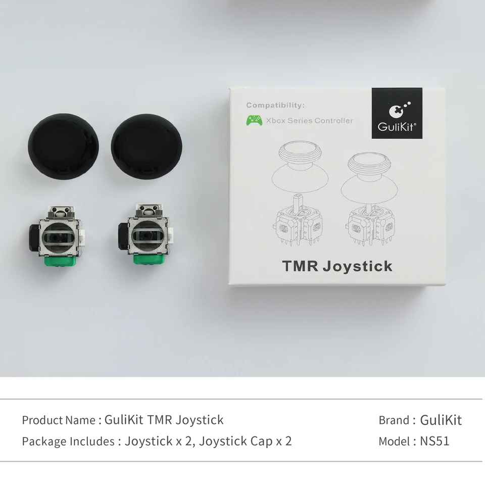 GuliKit PS4 PS5 Switch Pro Xbox コントローラー用ジョイスティックセット