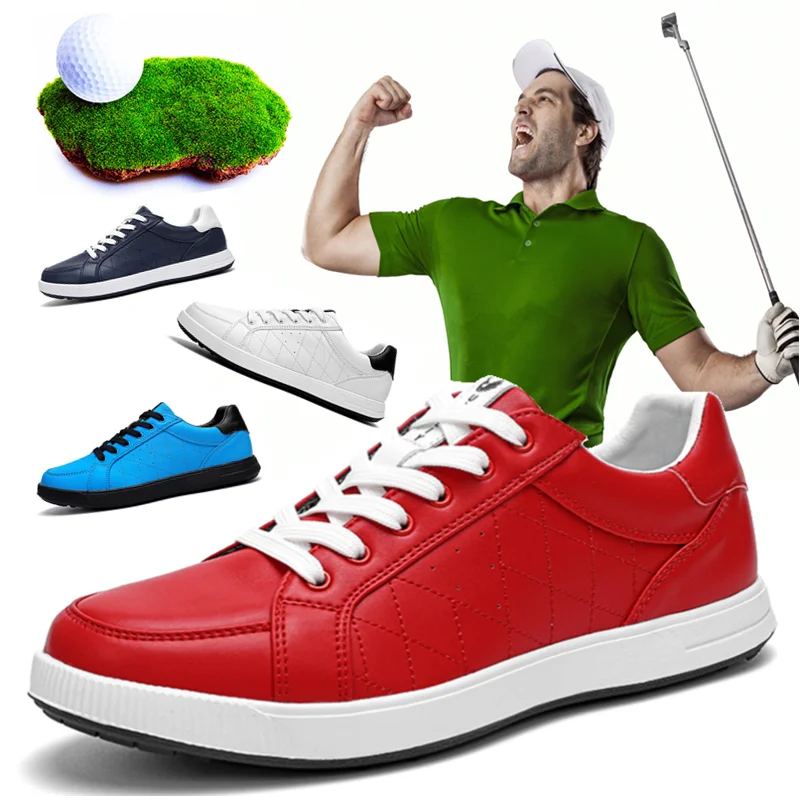 OIKMOI New Golf Shoes Lightweight Men Shoes Golf Breathable Waterproof Anti-slip Shoes Golf Shoes Mens