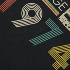 Vintage Men's Limited Edition T -Shirt, Harajuku -Kleidung, 50, Geburtstagsfeier, Retro, 1984 12 Hauptverkaufshirt 1974 - №4