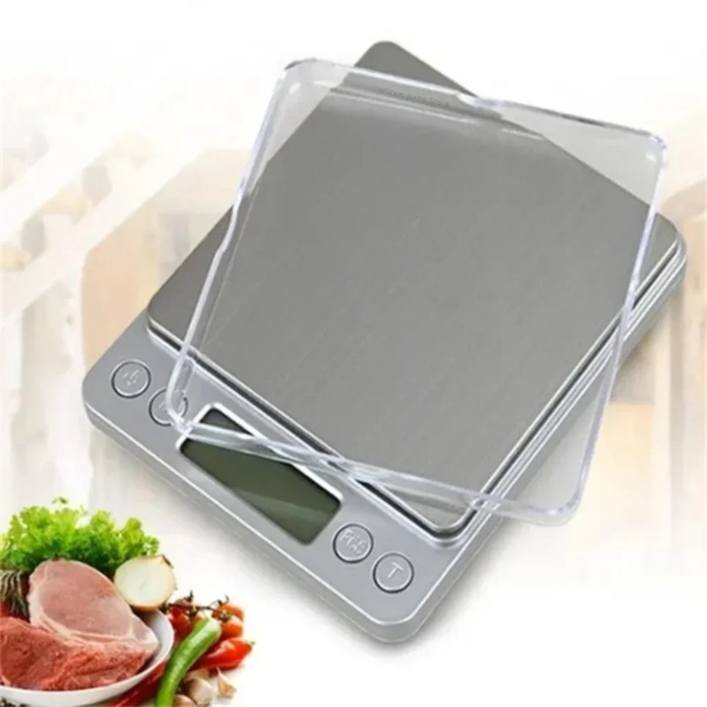 Digital Kitchen Scale Stainless Steel Portable Gram Scale Convenient Household Use Weight Measurement Analysis Instruments Tools