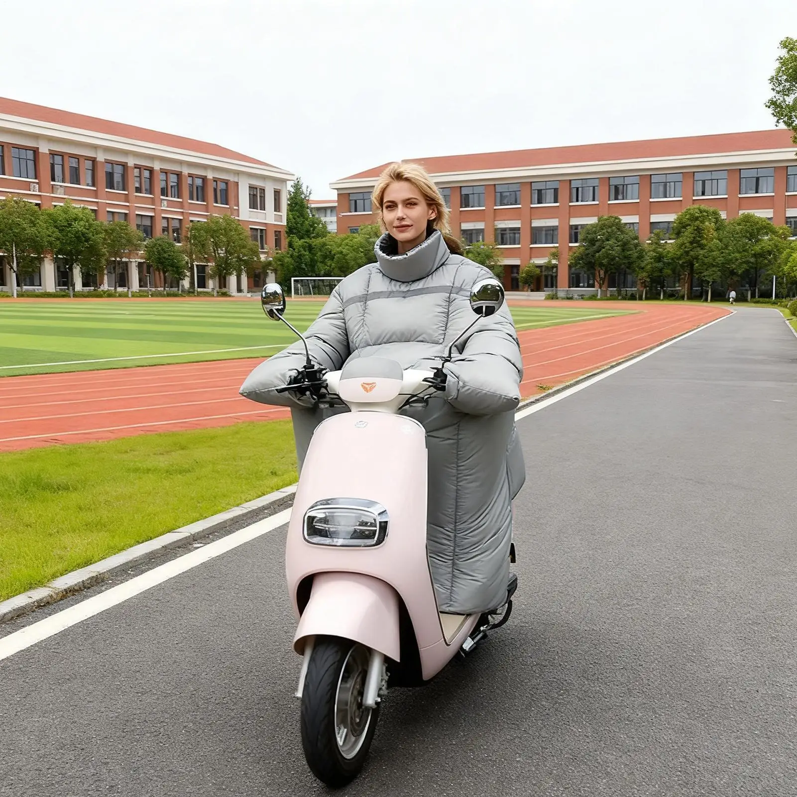 

Scooter Leg Protection Leg And Neck Warm Windshield Cycling Knee Thermal Windshield For Electric Scooter Women And Men Winter