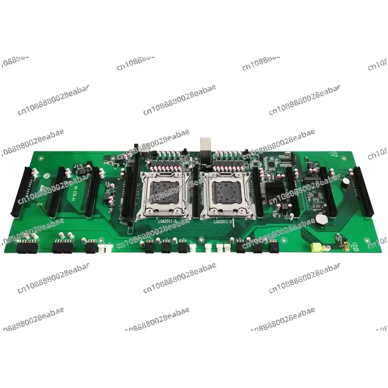 New X79 Dual Channel Computer Motherboard with A 60mm Spacing MSATA Hard Drive Supports 9 3060 Graphics Cards