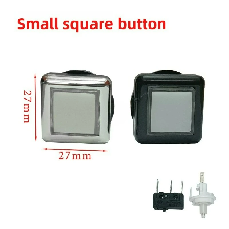 Coin Operated Games Arcade Machine Auto Reset Switch Button Rectangle Square Replacement Button for Arcade Game Room