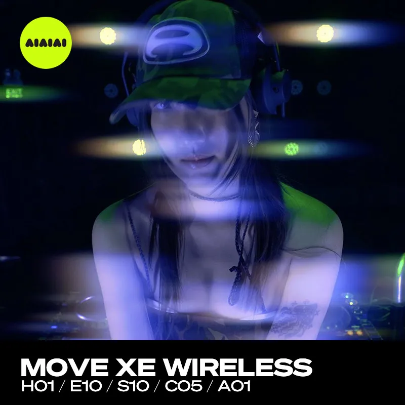 AIAIAI Move XE Wireless Gaming Earphones Biocellulose Diaphragm E-sports Headphones Modular Personality Design Support Bluetooth