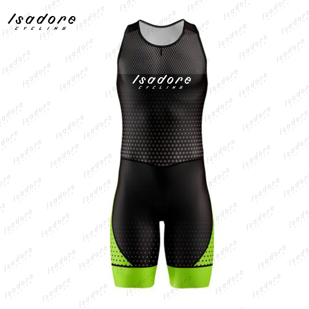 Isadore-cycling jumpsuit for men, sleeveless jumpsuit, bike jersey, custom-made, for triathlon, summer, 2021