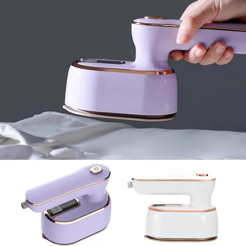 

Travel Iron Mini With Steam Hand-Held Mini Ironing Pad 1000W Foldable Travel Pack Steam Iron Fast Heat-Up Portable Iron