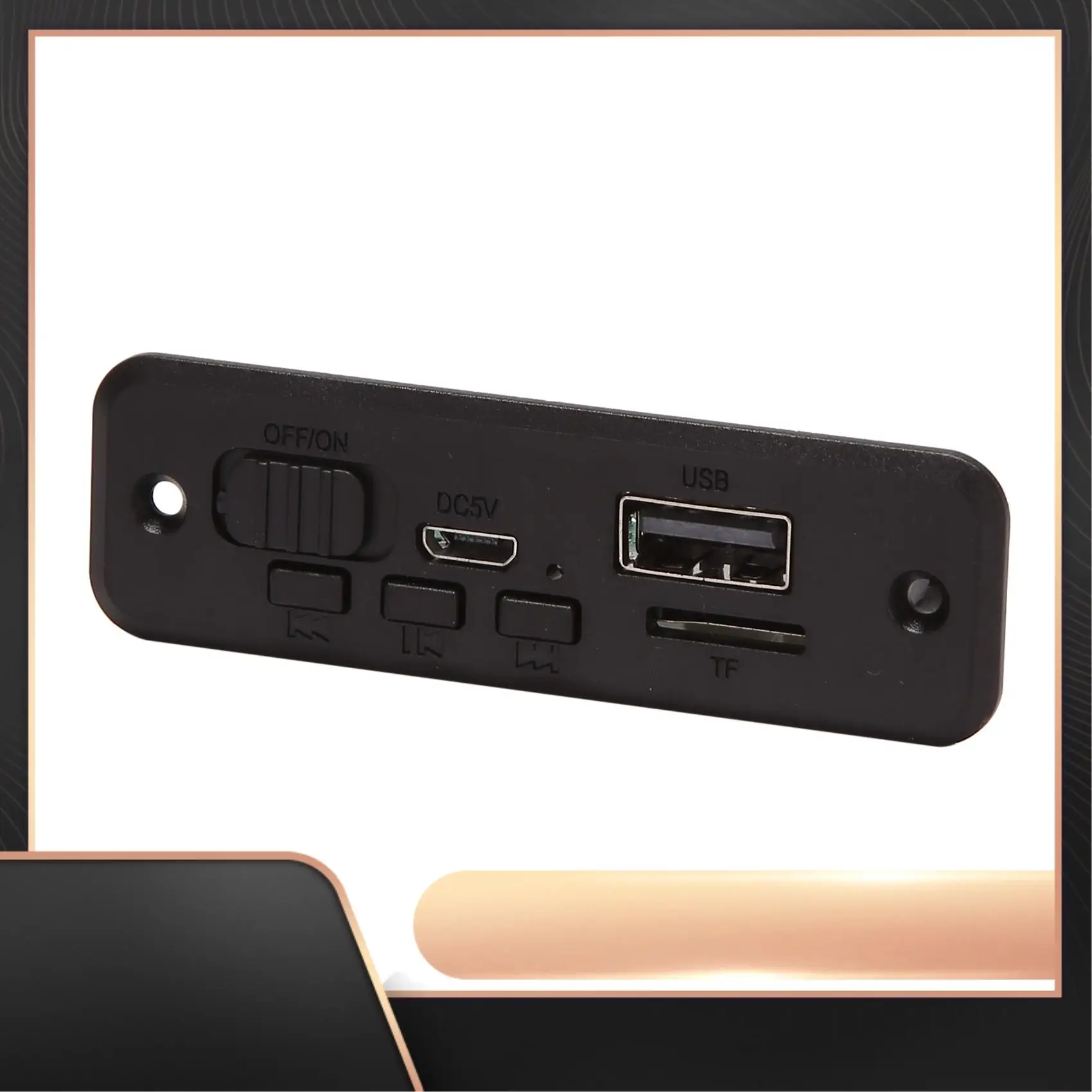 N34R-MP3 Decoder Board 5V Power Amplifier 2X3W Bluetooth 5.0 Decoder W/Call Function FM Radio Module Support MP3/USB Function
