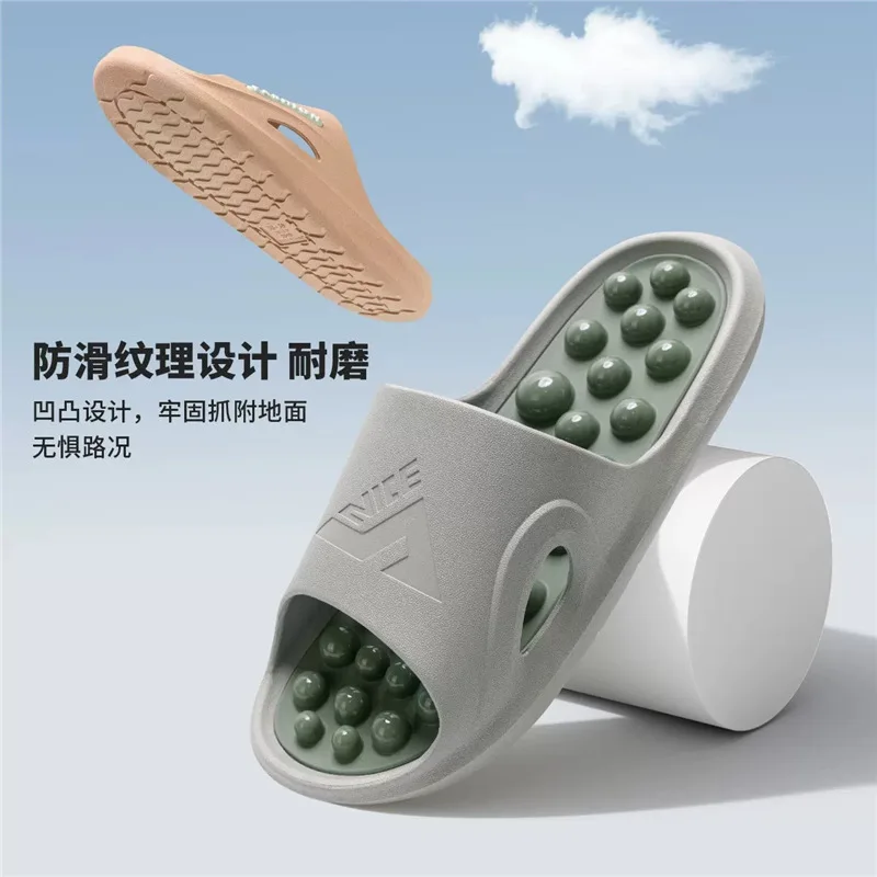 Japanese-style home indoor massage slippers four seasons home universal men's bathroom non-slip massage relaxation foot sandals view 3
