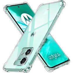 Luksusowe przezroczyste etui na telefon Motorola Edge 40 Neo 5G 30 Pro 30 Fusion 30 Ultra 20 Pro 20 Lite Back Cover