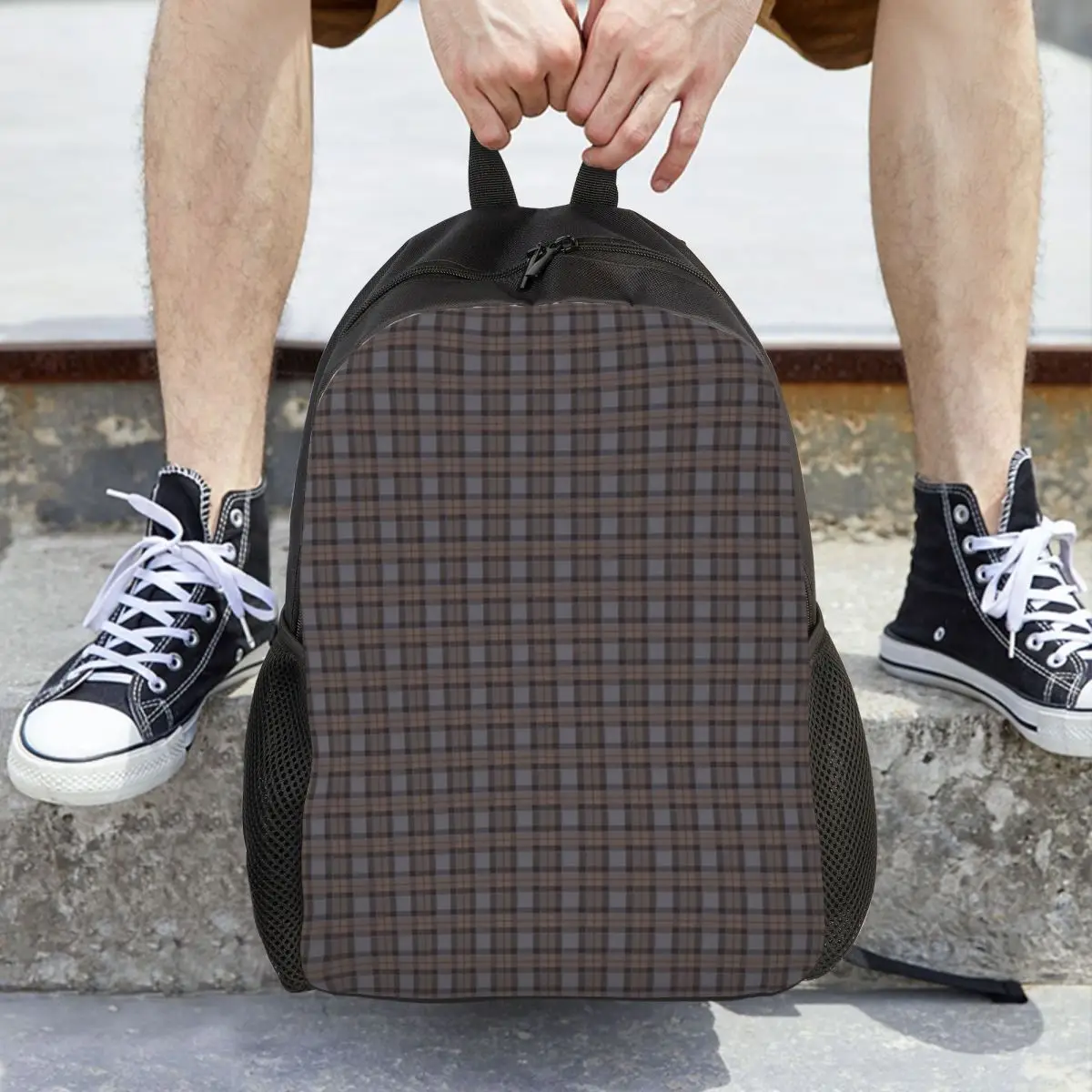 

Outlander Plaid - Fraser Tartan Backpack Daypack Large Capacity Children BookBag School Bag Shoulder Bags for Men Women