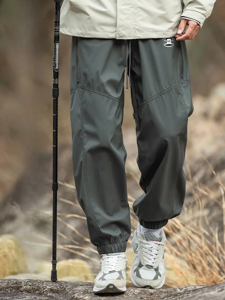 

Мужские повседневные рабочие брюки Paul Frank, весенне-осенние, свободного кроя, для активного отдыха, американские, длинные, прямые, карго