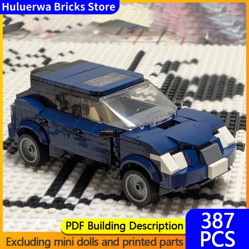 

Модель скоростного гоночного автомобиля MOC Building Bricks RX (XU30) Роскошный внедорожник Модульная технология Детские праздничные подарки Сборка игрушек Костюм