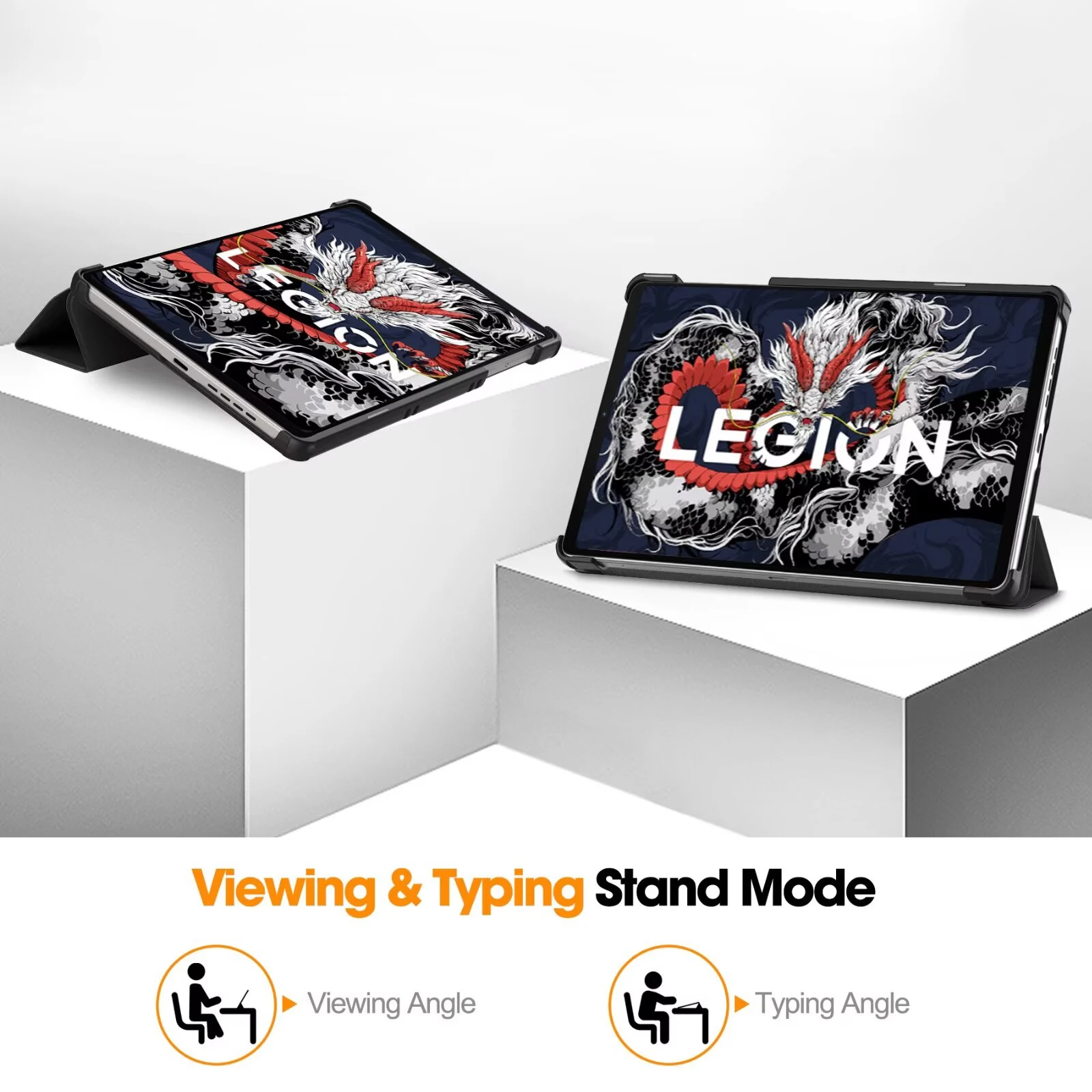

Тройной чехол для планшета с твердым корпусом из искусственной кожи для Lenovo Legion Y700 Gen3 2025/2023, 8,8-дюймовый планшет