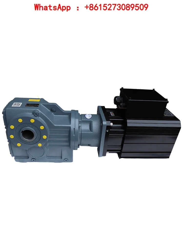 JKA77 umbrella gear hard tooth surface reducer horizontal hollow shaft servo motor high-precision reducer