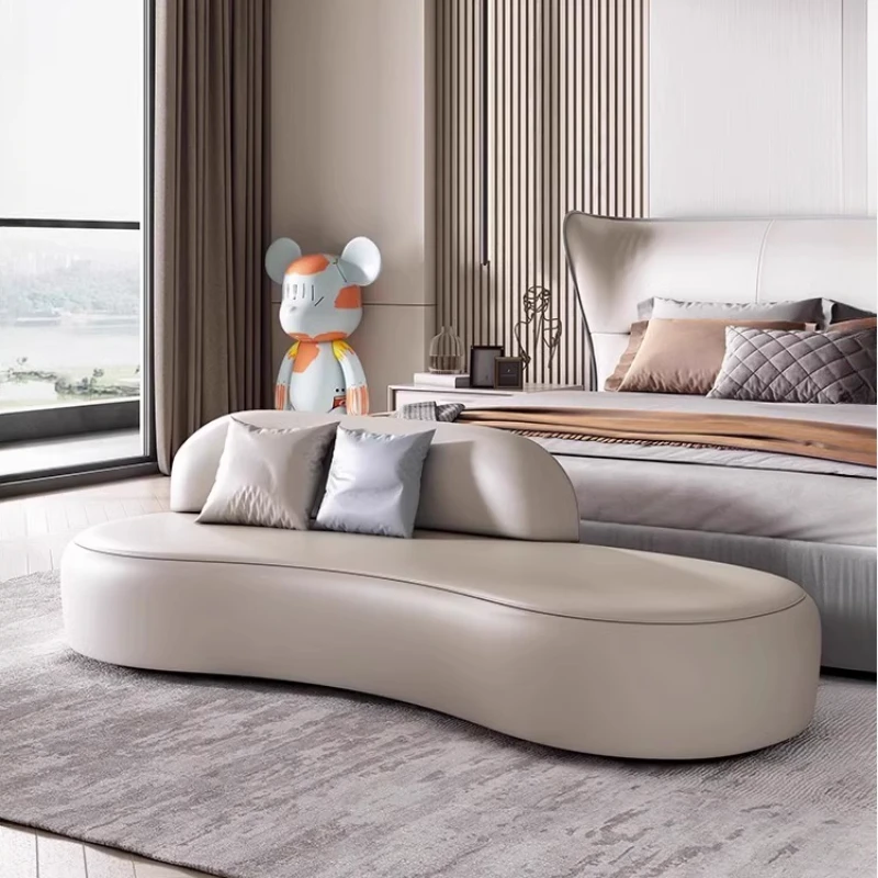 xx-Salon Designer Bedroom Bench Nordic Minimalist Modern Ergonomic Bedroom Bench Lazy Ergonomic Relaxing Tabourel Ue Furniture* view 6