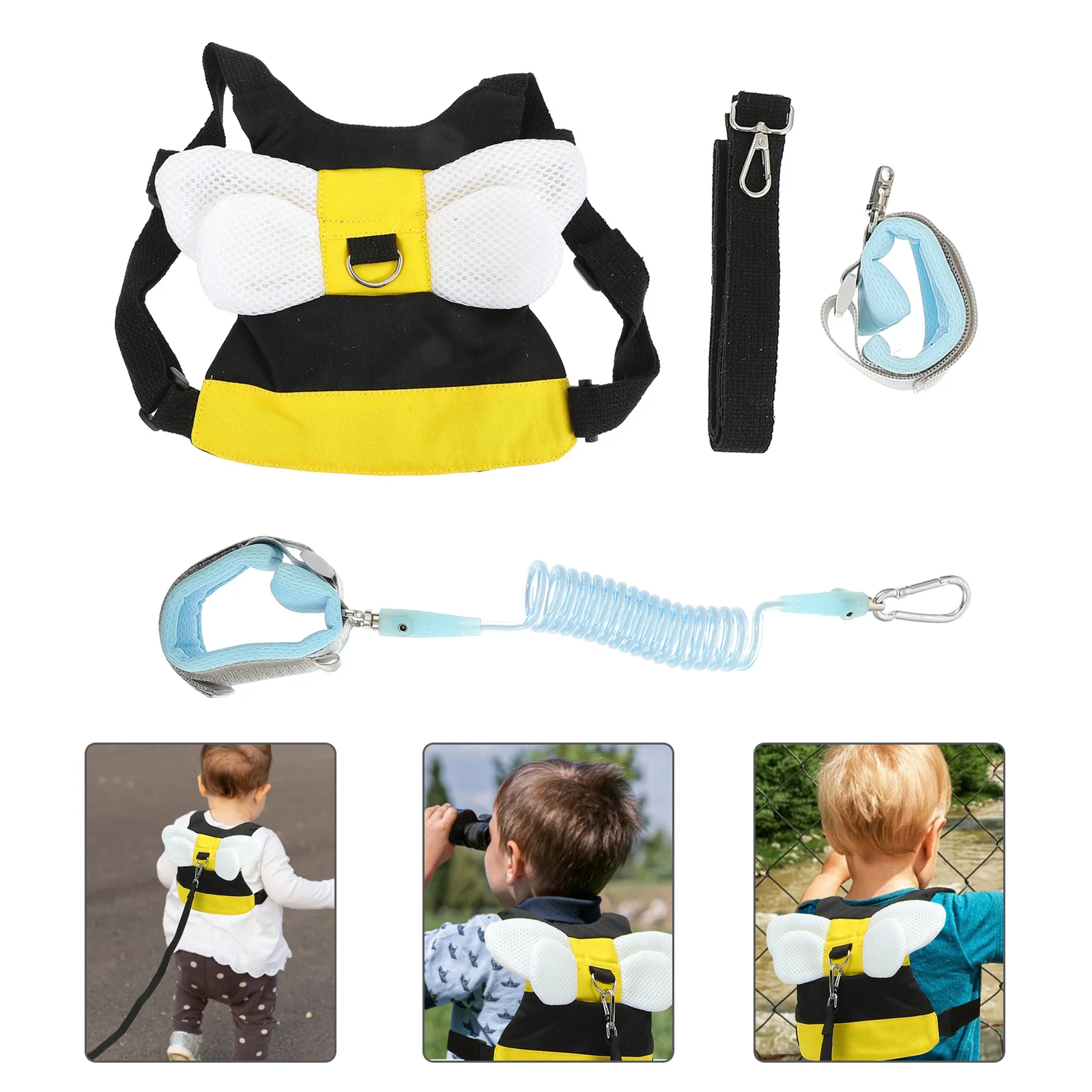 Anti Lost Harness Belt Kids Tether Leash Safety Toddler Walking Strap Polyester Child Adjustable 1 5m Straps D Rings