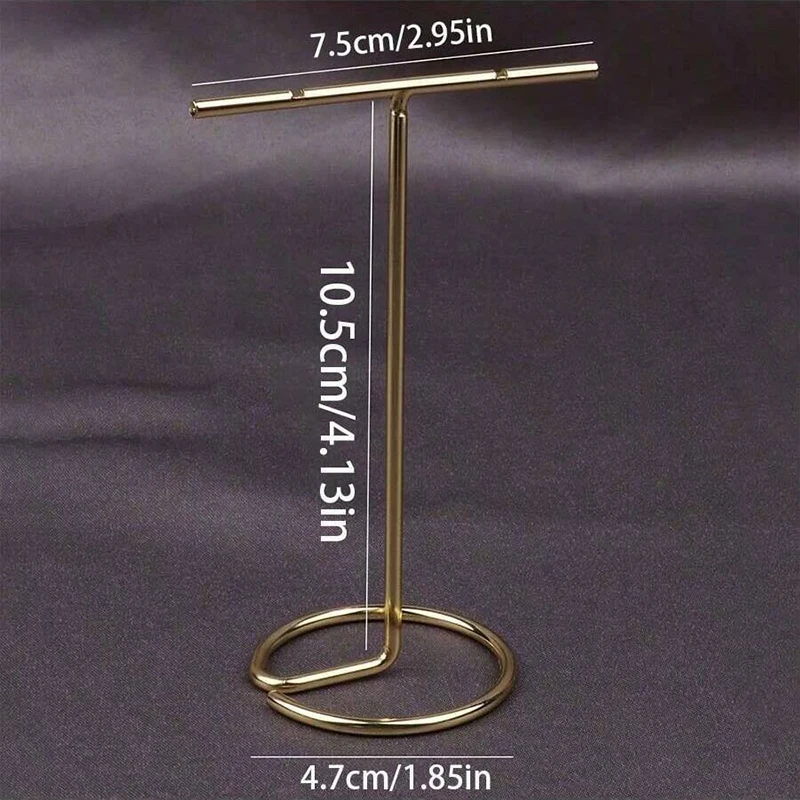 

Jewelry Display Rack Metal Holder Stand Show Charms Universal T-shaped Earrings Necklace Storage Professional Showcase