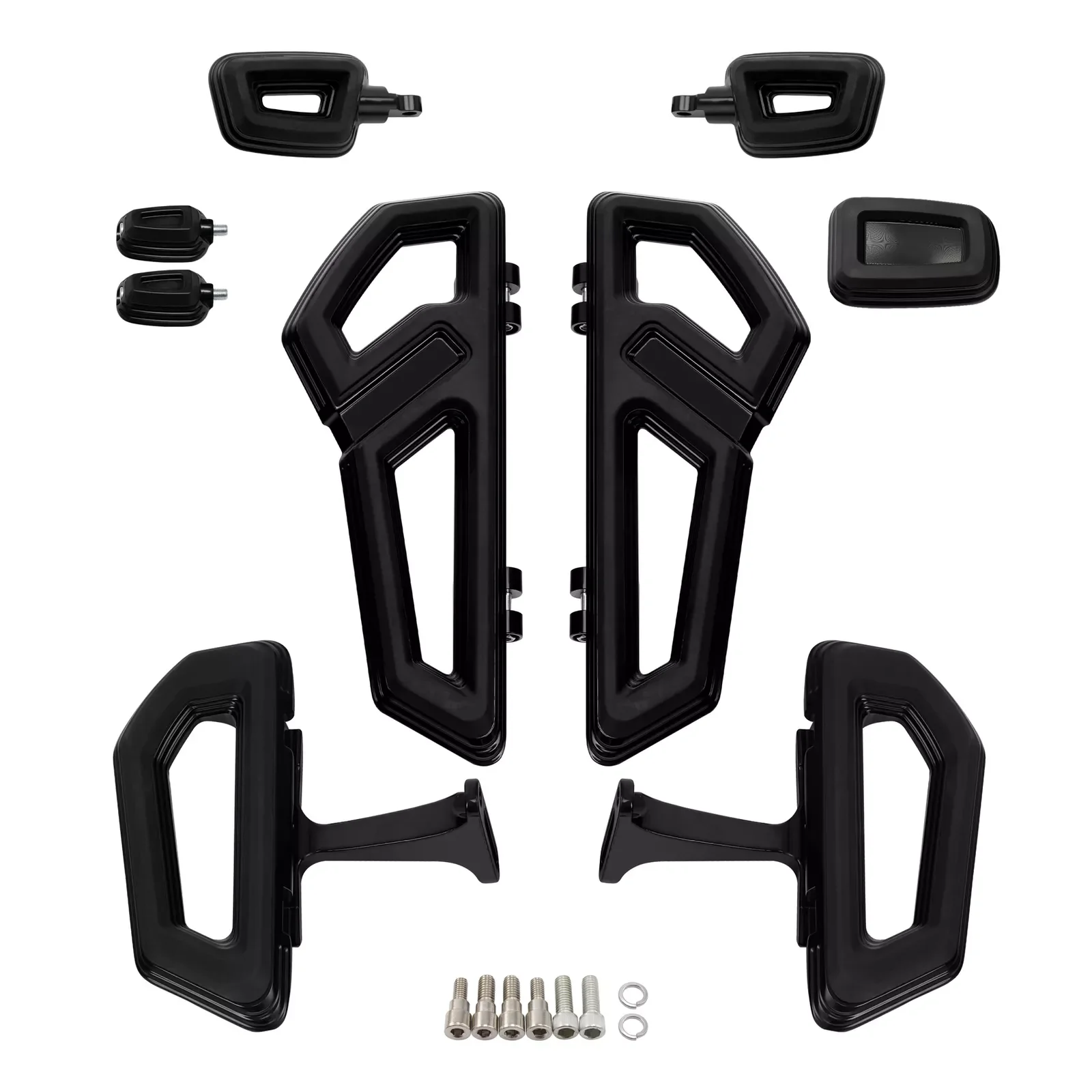 

Motorcycle Rider Passenger Footboards Pegs Brake Pedal For Harley Touring Road Glide Street Glide 2000-2024