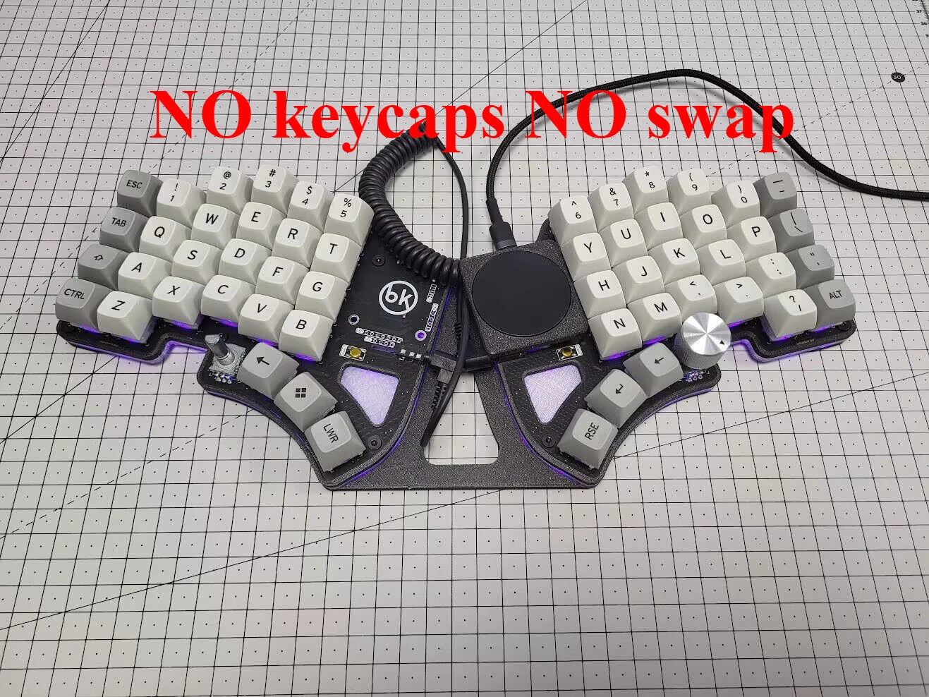 Dilemma Max スプリット キーボード キット カスタム有線 RGB 溶接