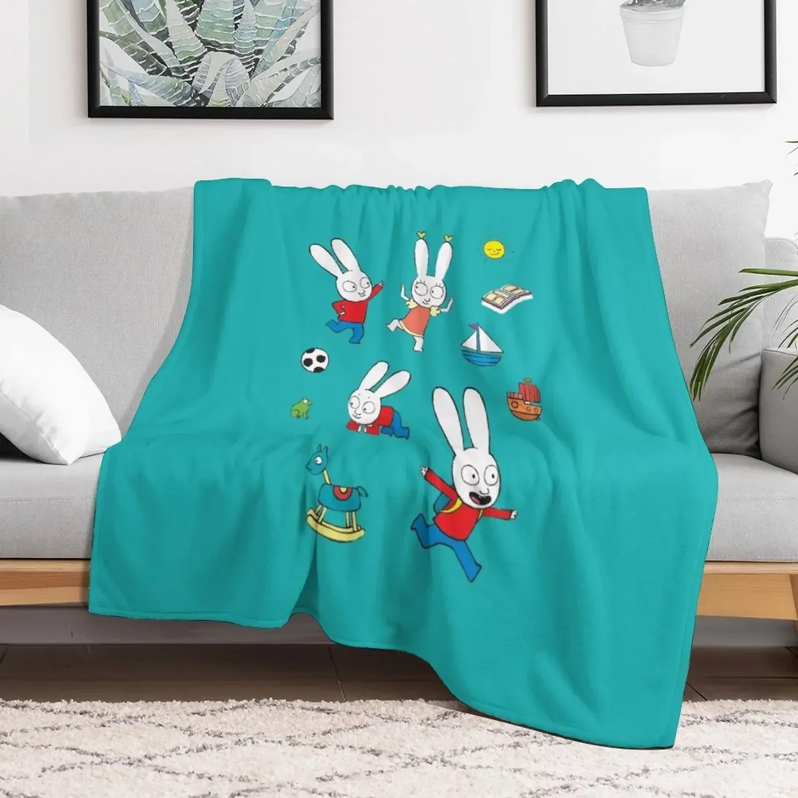 

cool simon super rabbit Throw Blanket Blankets Sofas Of Decoration Luxury St Flannel Blankets cosplay anime Sofas Blankets