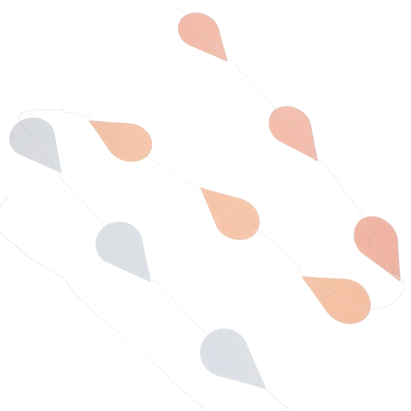 

4 Strings Hanging Raindrop Banner Fine Workmanship Paper Bunting for Birthday Party Baby Shower Wedding Decoration Decor