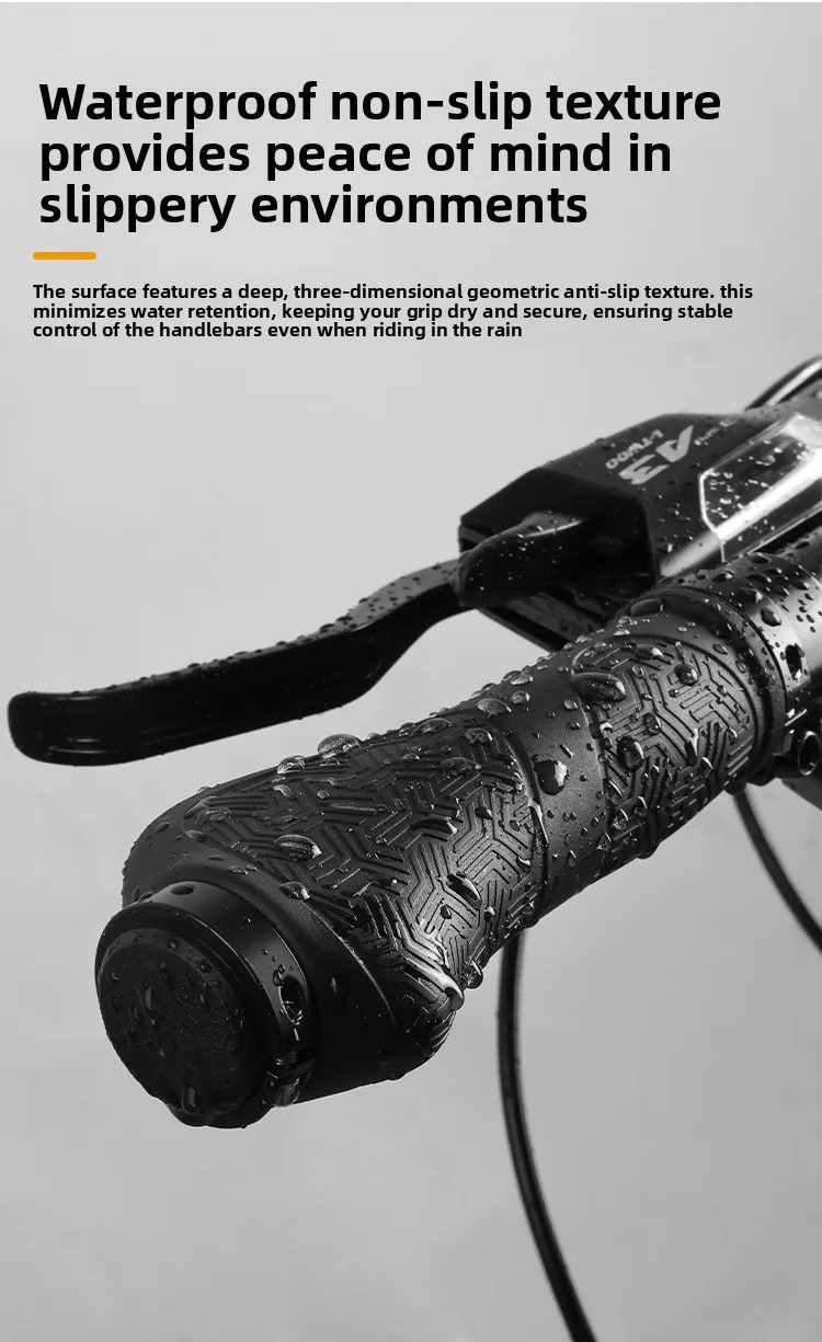 Ein Paar Fahrradlenkerüberzüge, faltbare Gummi-Co-Griffe, lange und kurze ergonomische beidseitig verriegelbare Griffe – Detail 11