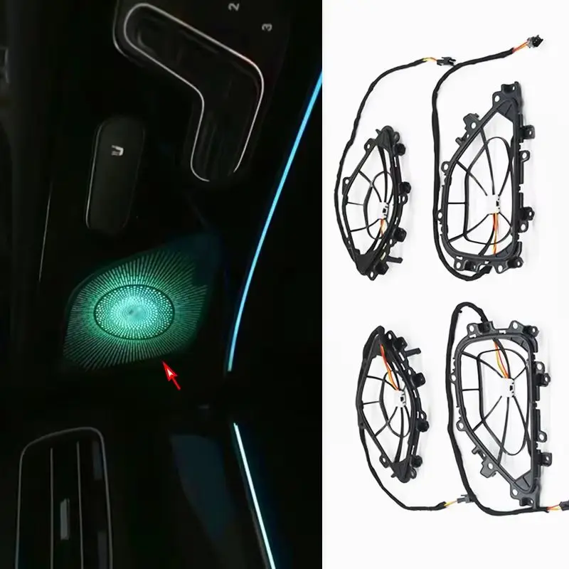 For Mercedes Benz GLE GLS C167 V167 X167 W167 Four-Door Midrange Speaker Cover Ambient Light Car Audio Cover Speaker Decoration
