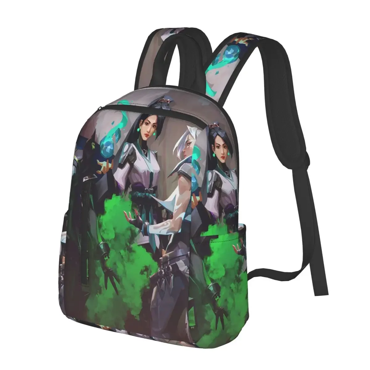 Valorant Shooting Game Computer Student Backpack School Bag Hiking Travel Daypack for Men Women Bookbag Shoulder Bags