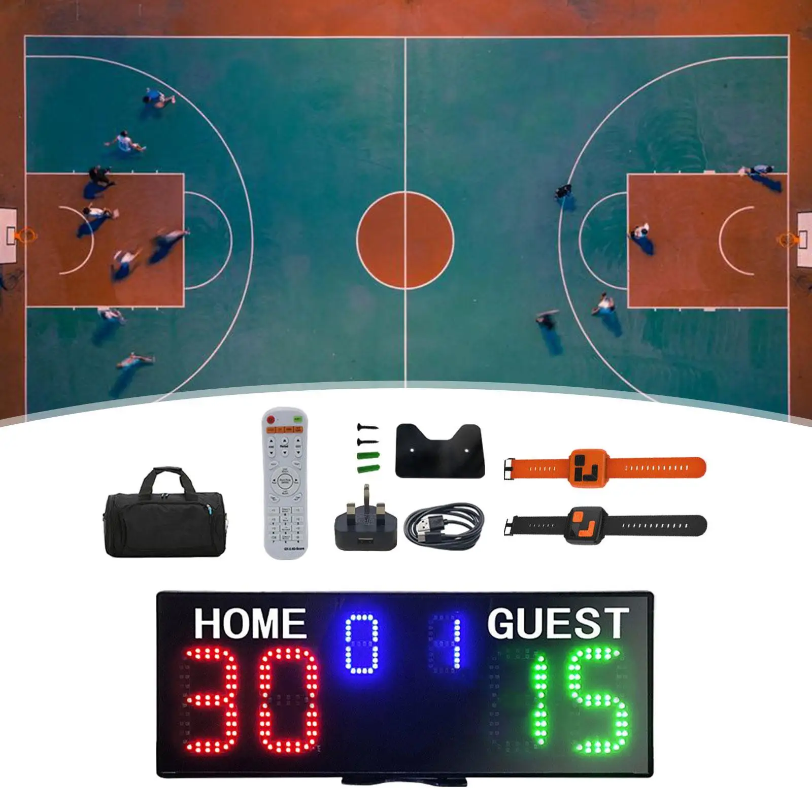 

Digital Scoreboard Competition Basketball Scoreboard Electronic Score Board for Baseball Badminton Soccer Volleyball Tennis