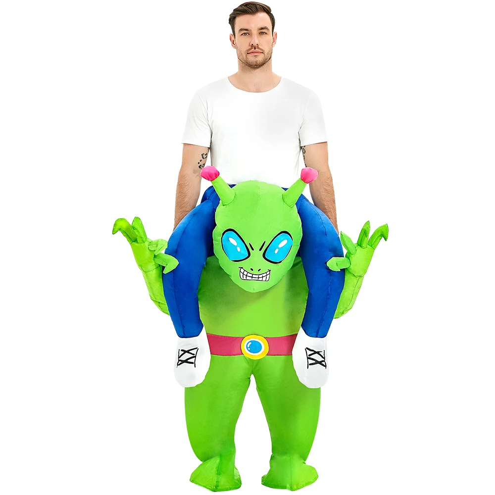 Traje inflável alienígena para crianças e adultos, trajes anime, vestido de mascote, Halloween, festa de Natal, trajes cosplay, Purim, novo