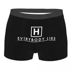 Men Boxer Shorts Panties Everybody Lies Dr House T Shirt Soft Underwear Homme Funny S-XXL Underpants