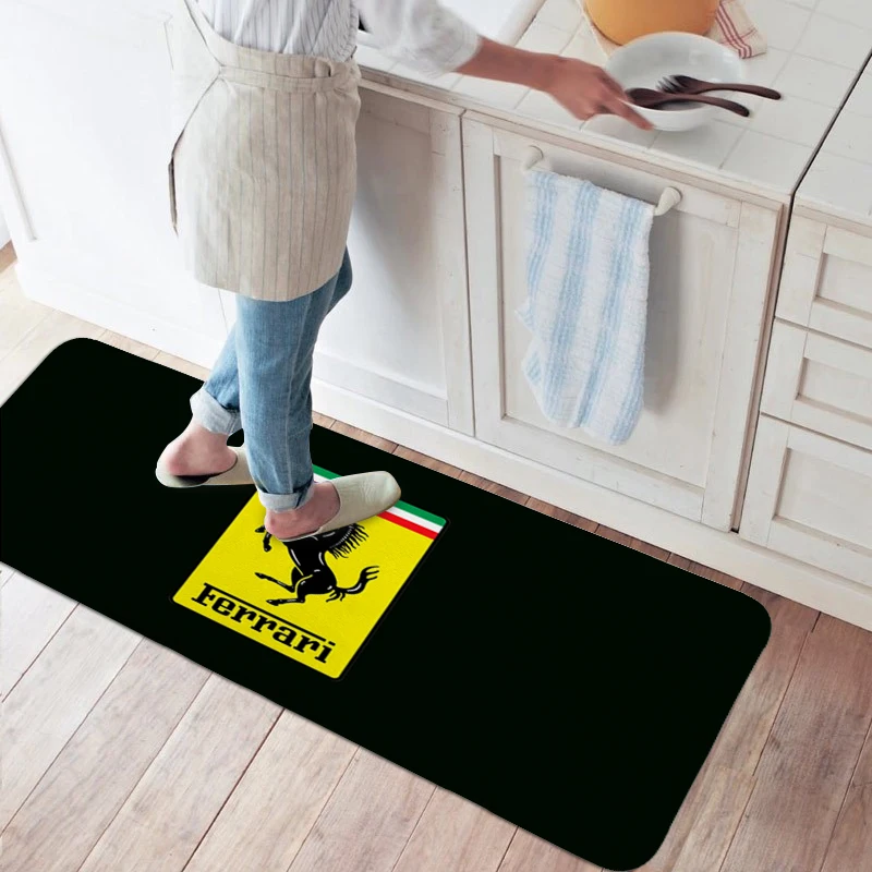 Custom Rugs Baths Washable Non-slip Kitchen Rug S-Ferraris for Bed Room Carpet for Bedroom Floor Mats Front Door Entrance Carpet