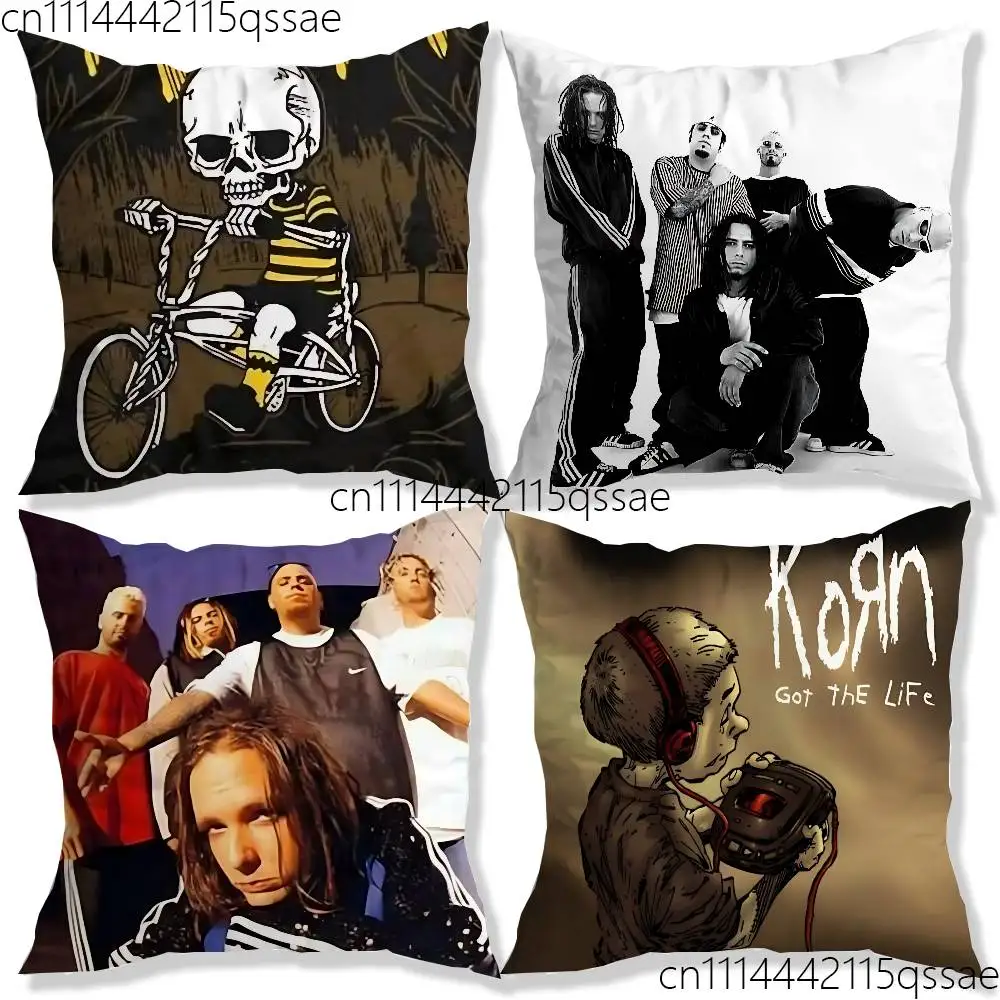 Rock Band K-Korn Pillow cases Sofa cushion cover home bedroom room decoration 2