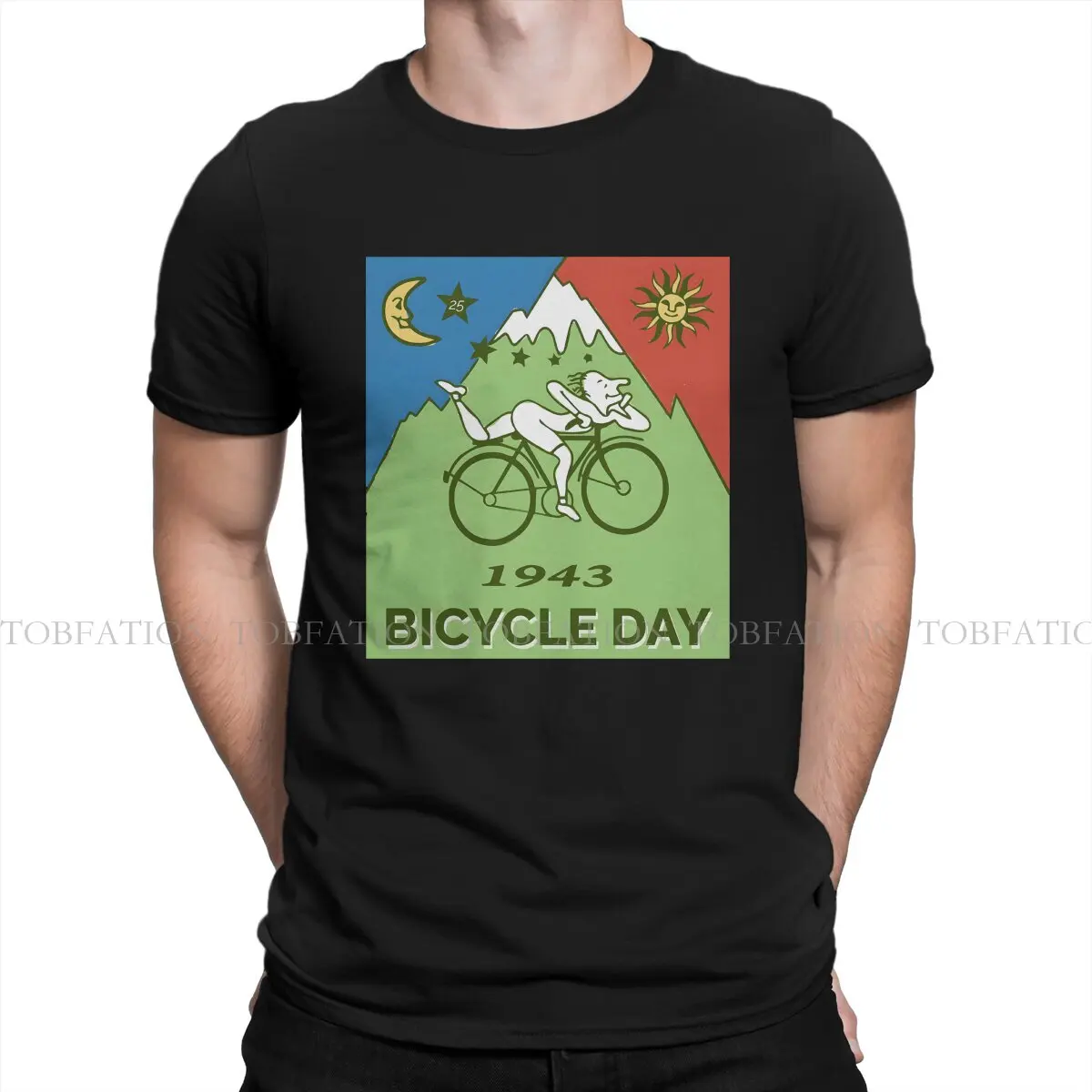 Albert Hofmann Bicycle Day LSD 1943 1943 Vintage Tshirt Homme Men Clothes 4XL 5XL 6XL 100% Cotton T Shirt