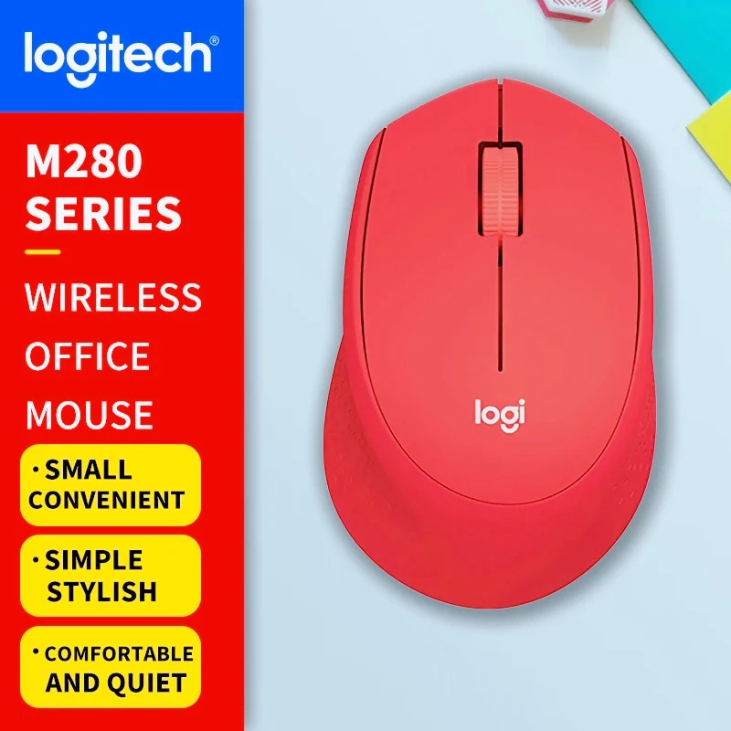 Mysz Logitech (M) Series Wireless Wired Office M650 + M350 do laptopów + M280/M221/M185 Cicha, przenośna do użytku biznesowego i domowego