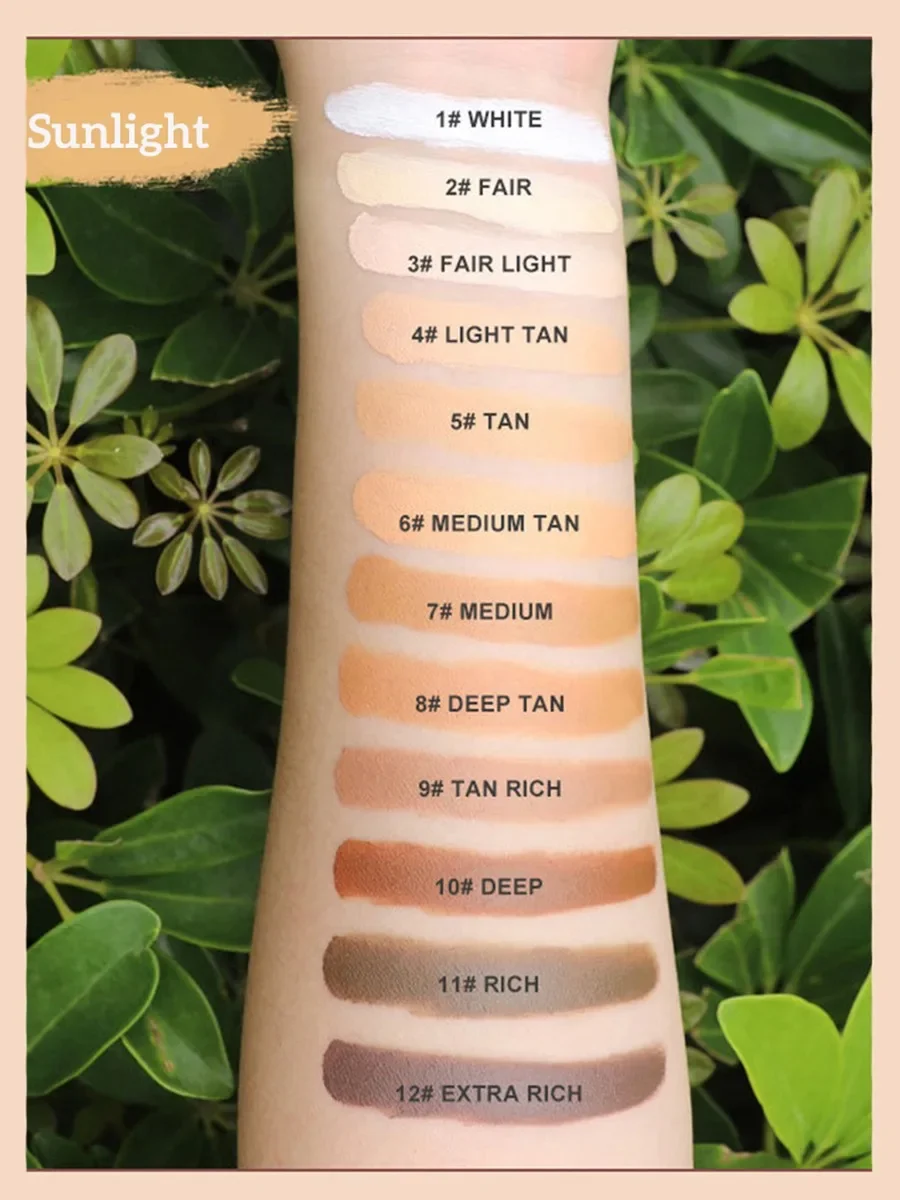 Etichetta privata 12 colori Crema correttore Copertura completa Lunga durata Facile da indossare Correttore impermeabile nudo naturale Trucco sfuso
