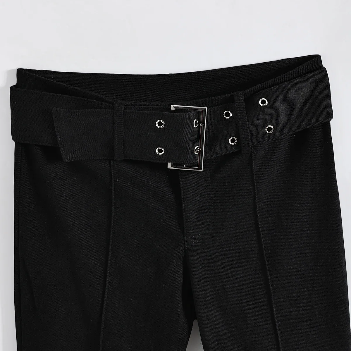 2026 Y2k Retro Emo 2000s Women's Black Flare Pants Streetwear Fashion Trousers Harajuku Wide Yoga Pants 90s Aesthetic Clothes