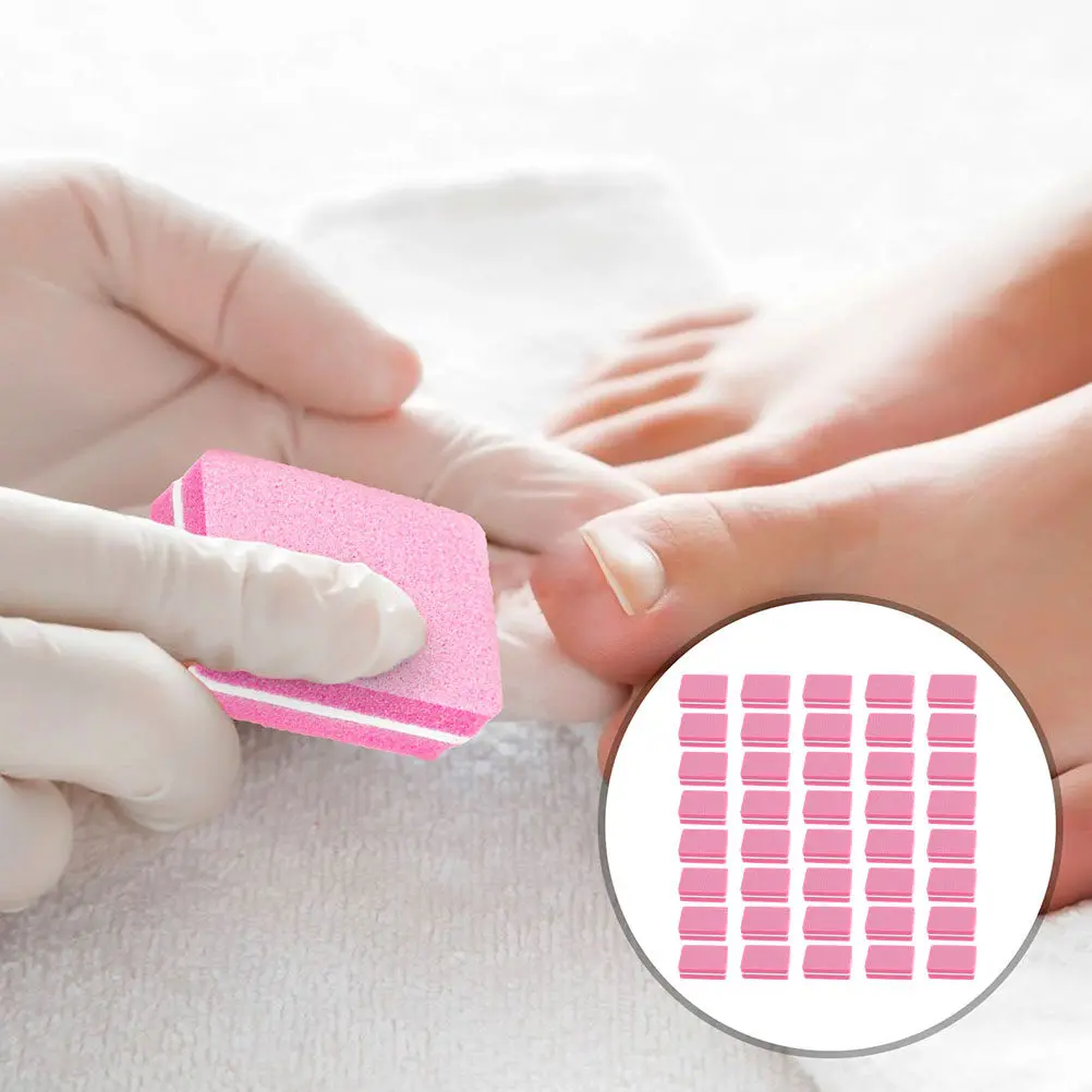 

100Pcs Mini Nail Files Sponge Nail Buffers Eva 4-Side Manicure Polishing Tool for Fingernail Smoothing Salon Home
